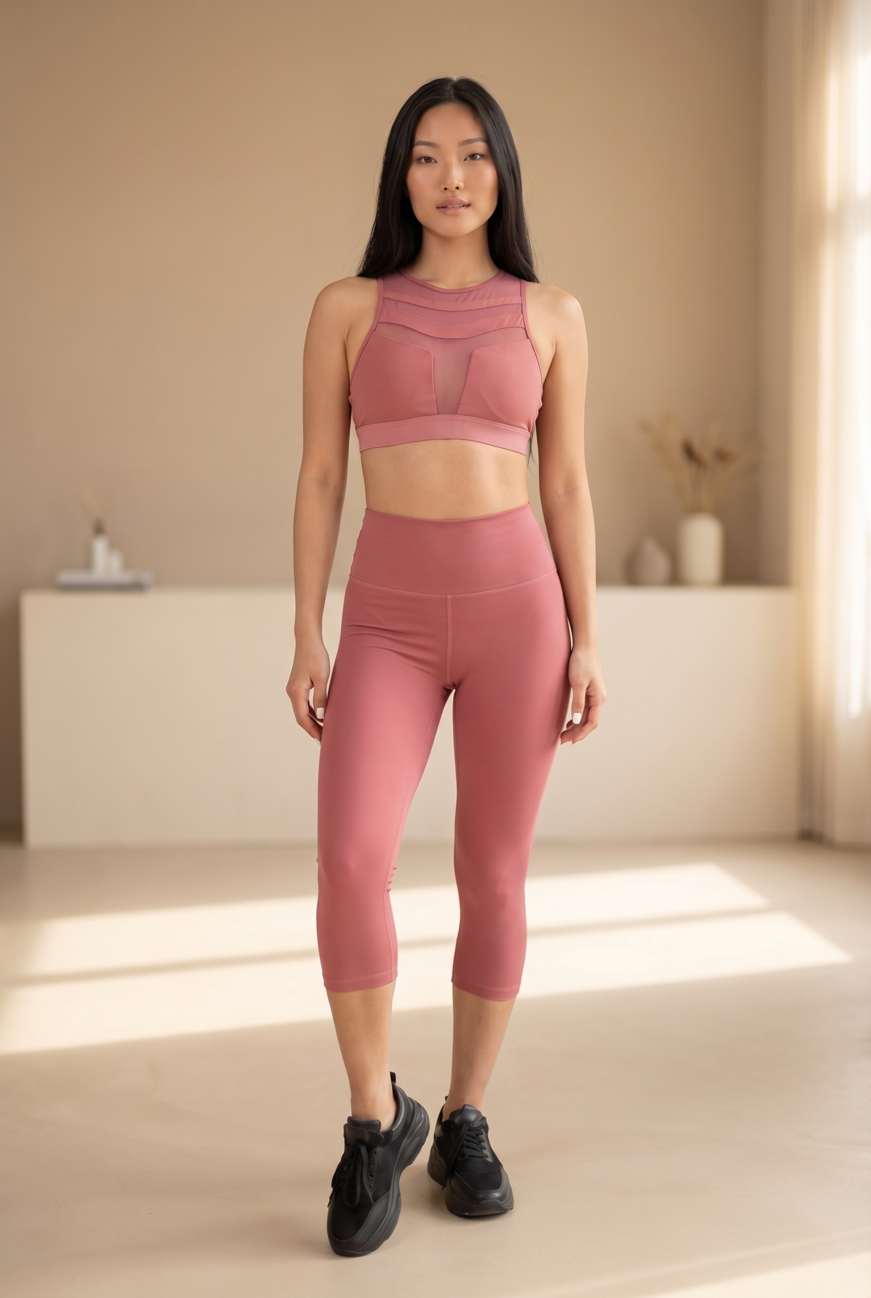 Contour High-Waist Capri Legging  by PROFIT OUTFITS