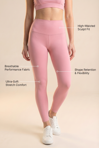 Contour High-Waist Legging Apparel & Accessories > Activewear > Leggings > High-Waist Leggings by Profit Outfits