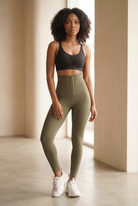 Contour Hook-Front High-Waist Legging  by Profit Outfits