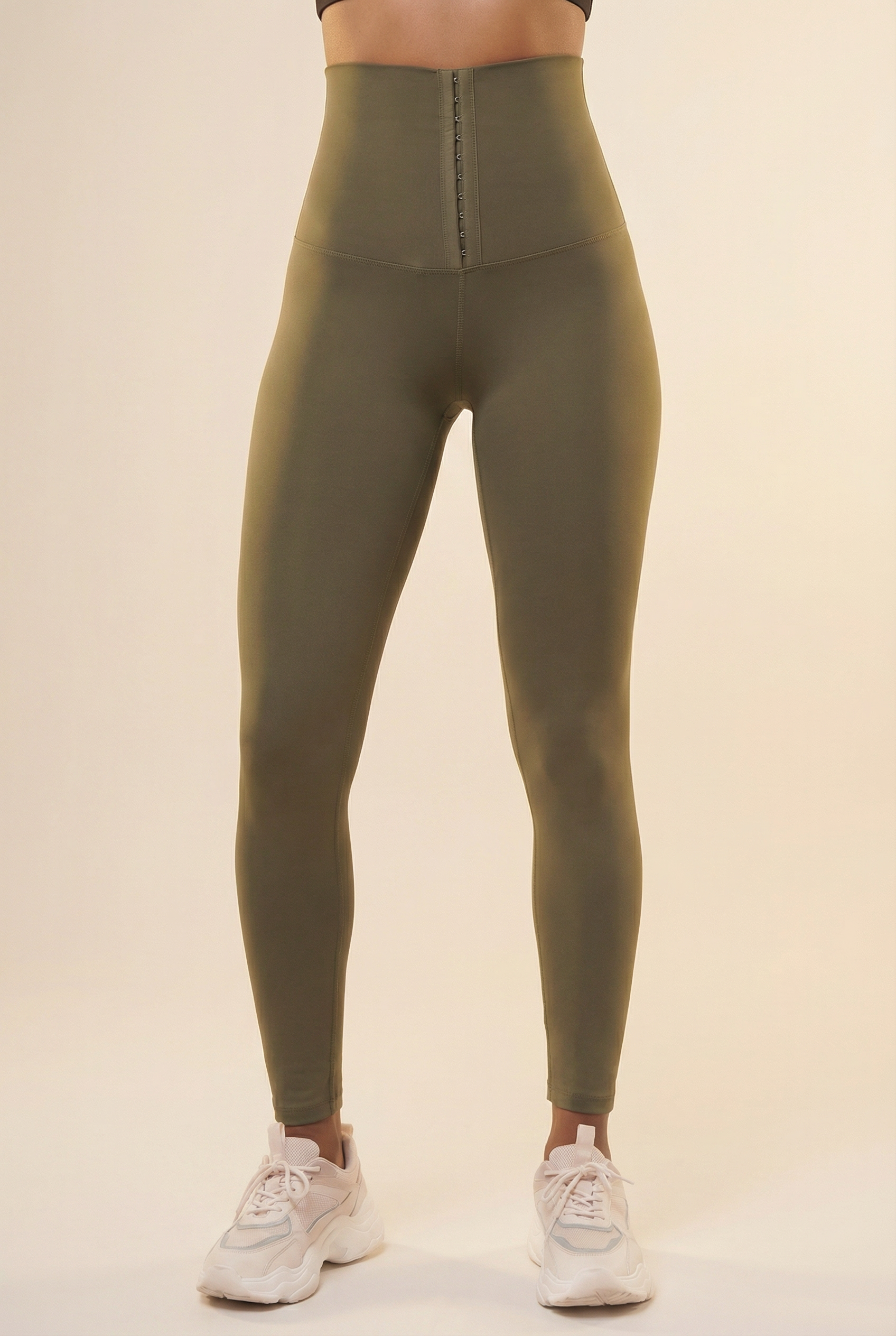 Contour Hook-Front High-Waist Legging  by Profit Outfits
