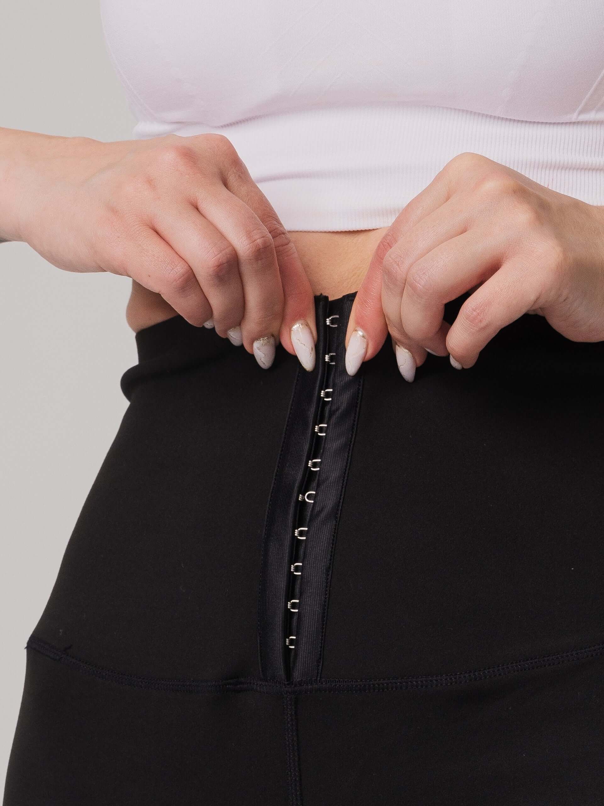 Contour Hook-Front High-Waist Legging  by Profit Outfits