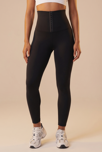 Contour Hook-Front High-Waist Legging  by Profit Outfits