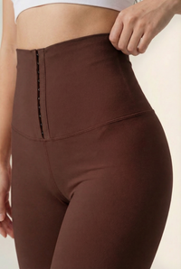 Contour Hook-Front High-Waist Legging  by PROFIT OUTFITS
