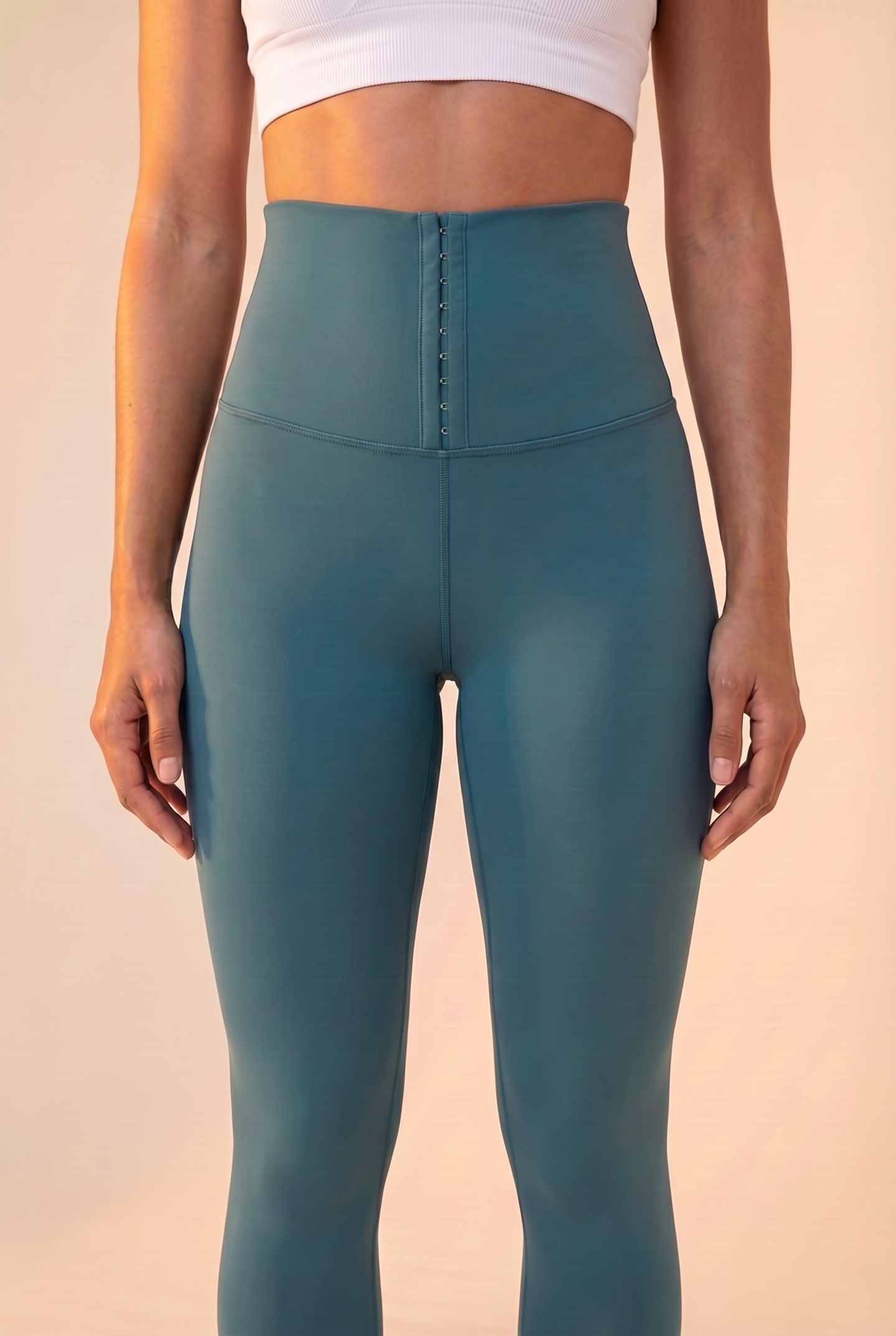 Contour Hook-Front High-Waist Legging  by PROFIT OUTFITS