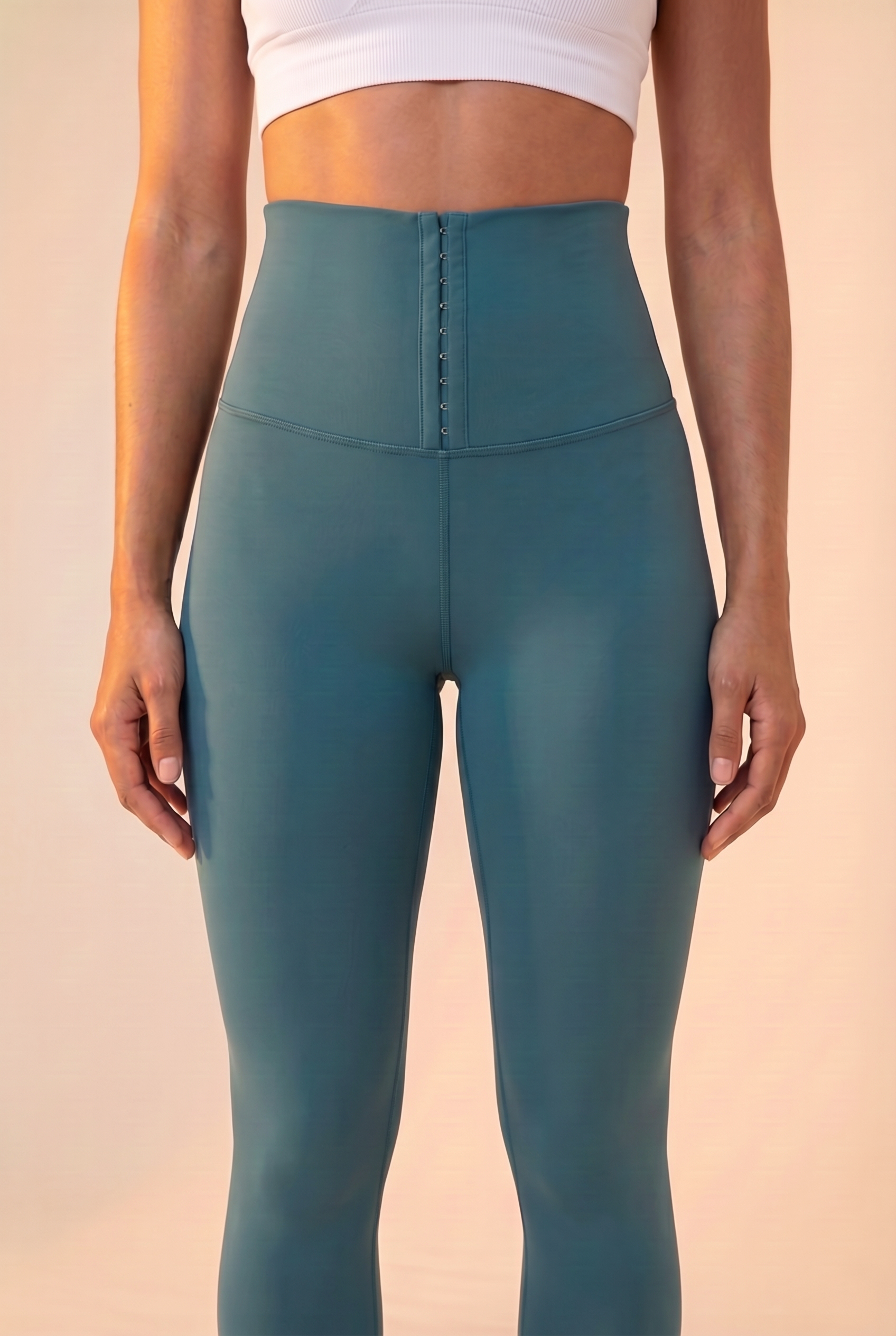 Contour Hook-Front High-Waist Legging  by PROFIT OUTFITS