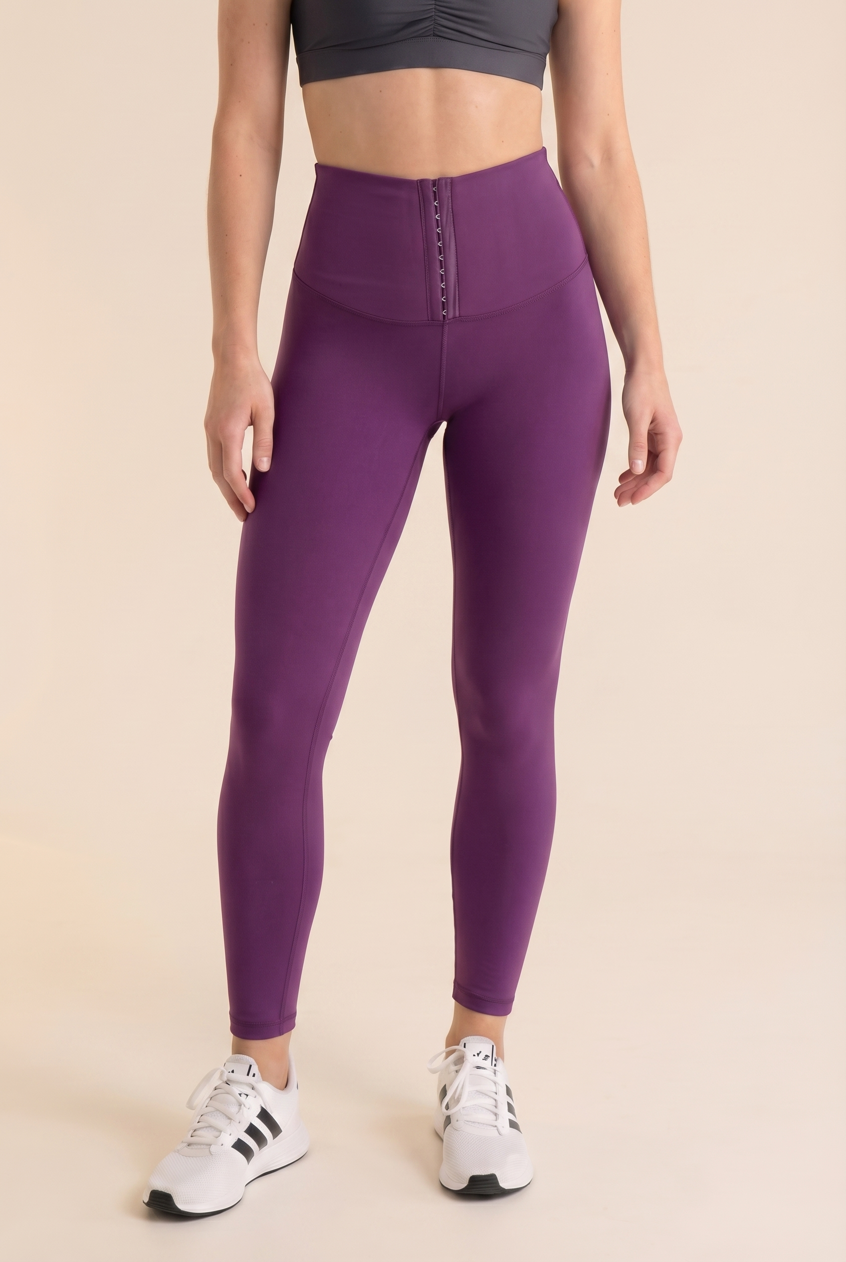 Contour Hook-Front High-Waist Legging  by PROFIT OUTFITS