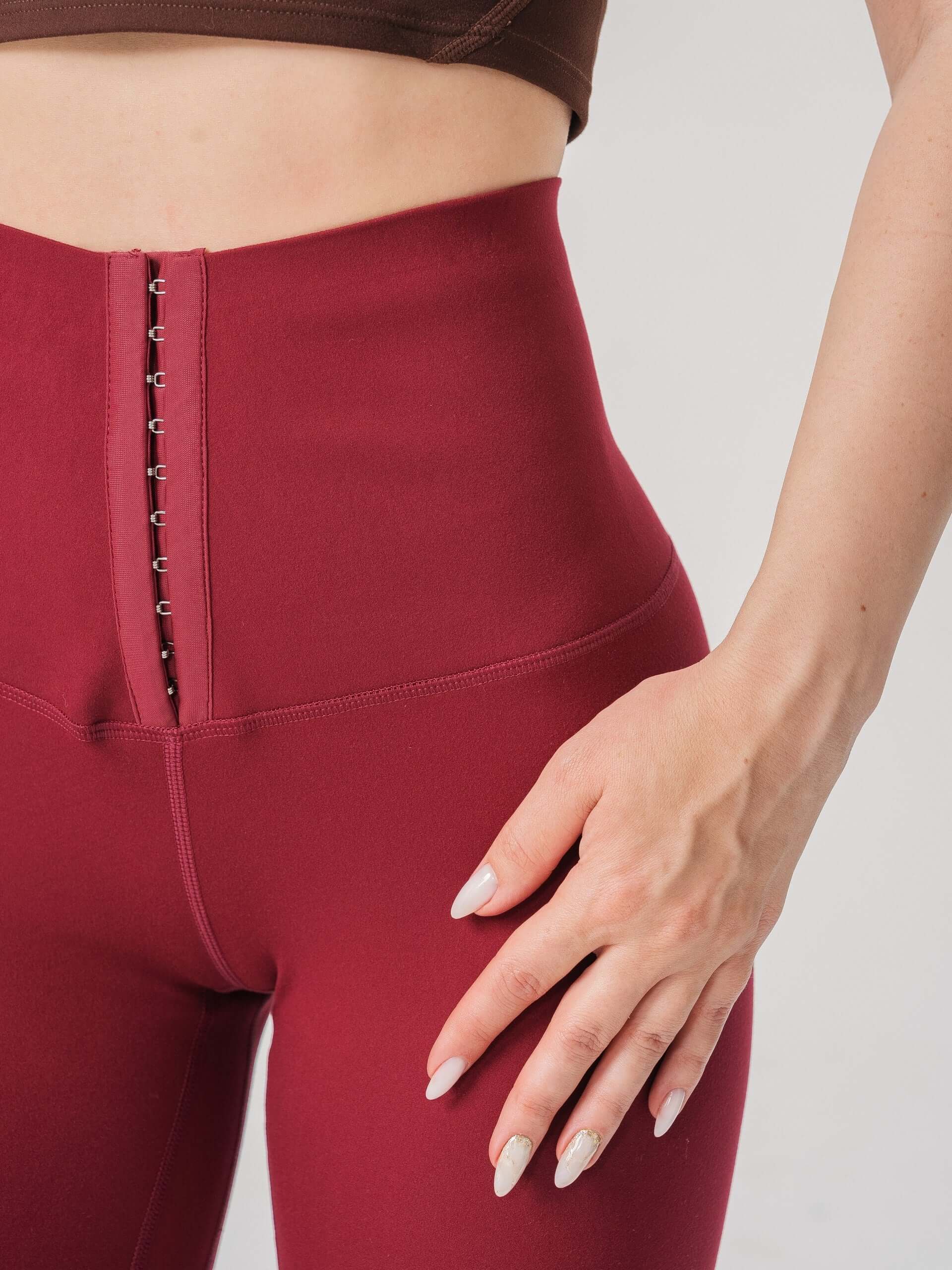 Contour Hook-Front High-Waist Legging  by PROFIT OUTFITS