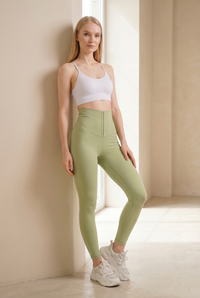 Contour Hook-Front High-Waist Legging  by PROFIT OUTFITS