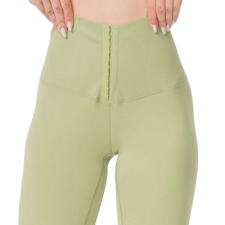 Contour Hook-Front High-Waist Legging  by Profit Outfits