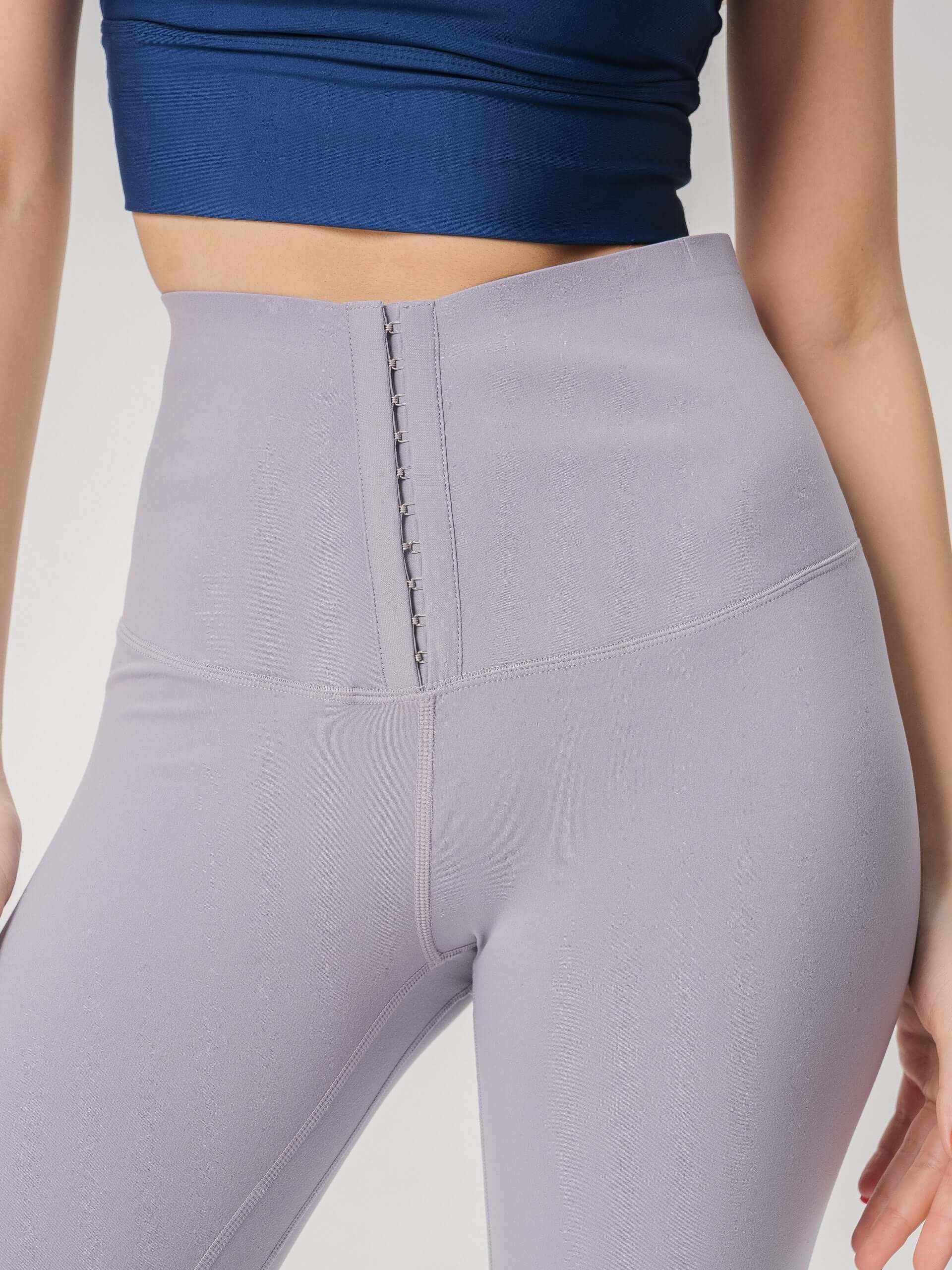 Contour Hook-Front High-Waist Legging  by PROFIT OUTFITS