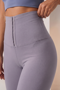 Contour Hook-Front High-Waist Legging  by PROFIT OUTFITS