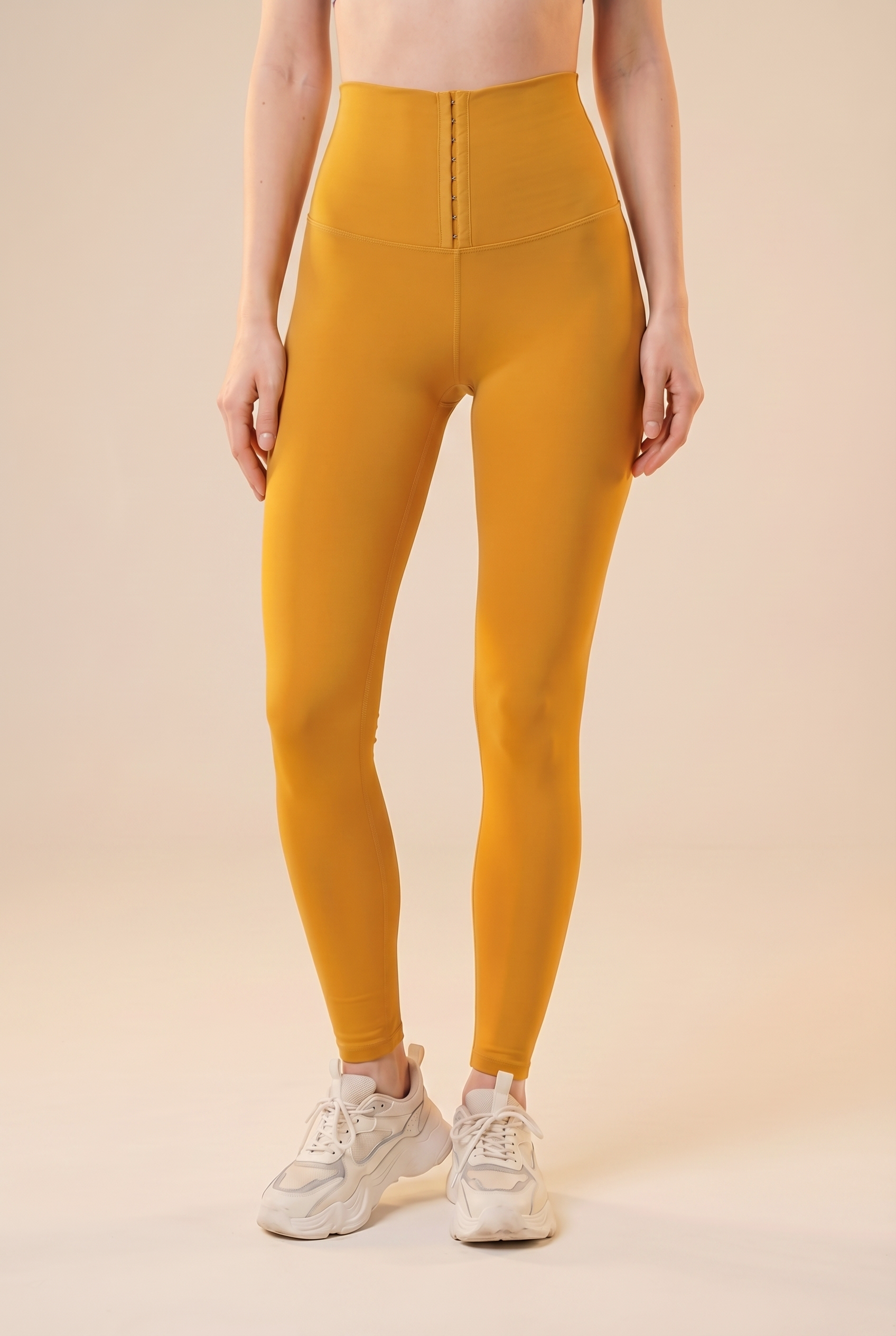 Contour Hook-Front High-Waist Legging  by PROFIT OUTFITS