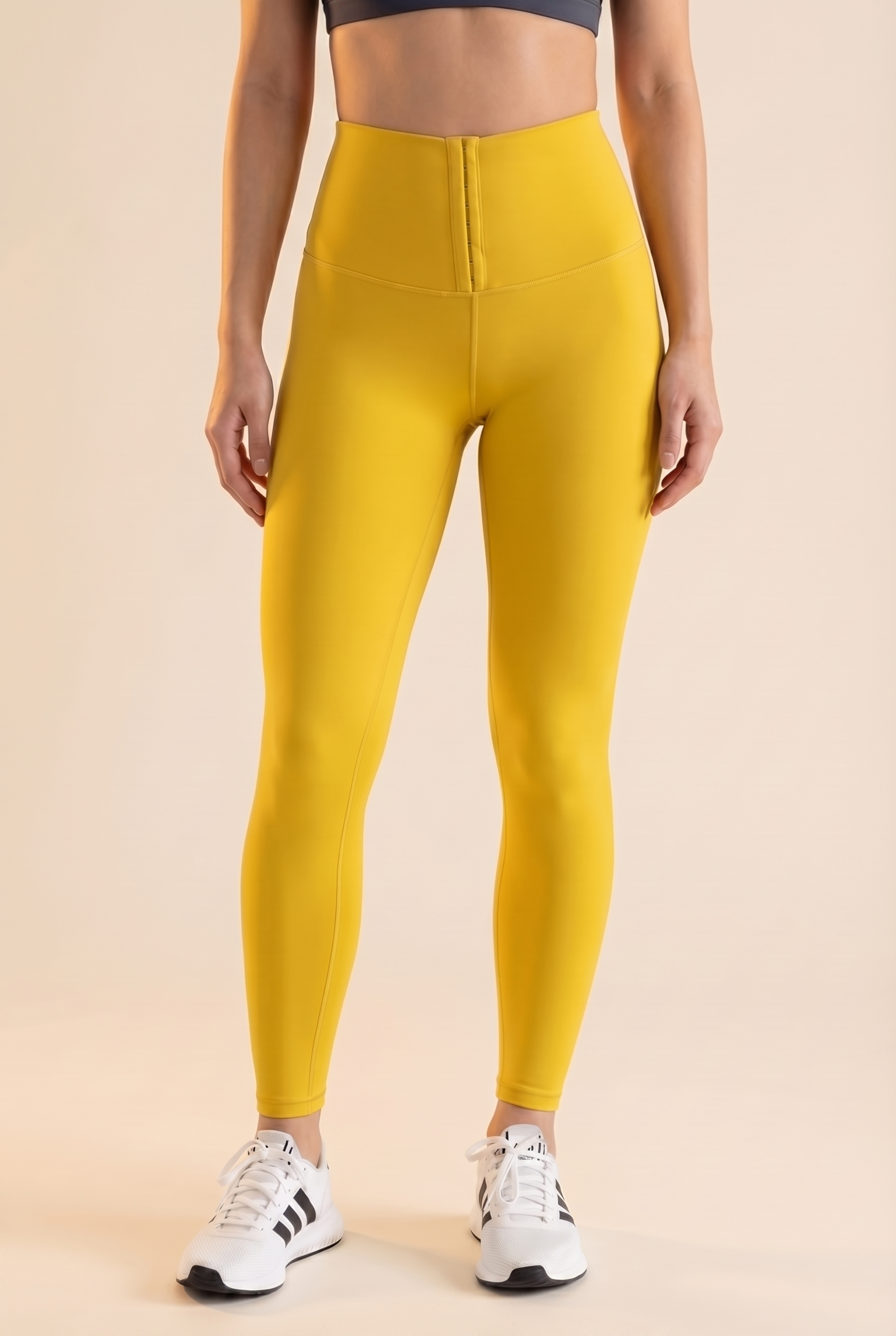 Contour Hook-Front High-Waist Legging  by PROFIT OUTFITS