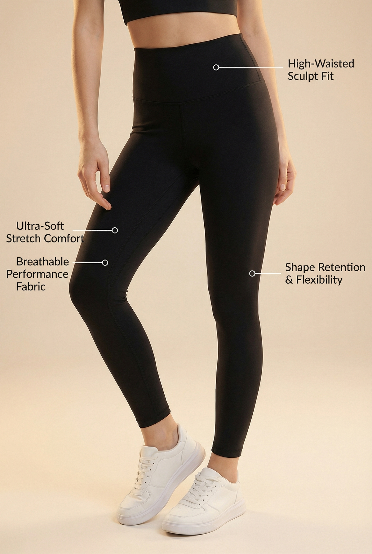 Contour Lift High-Waist Legging Apparel & Accessories > Activewear > Leggings > High-Waist Leggings by Profit Outfits