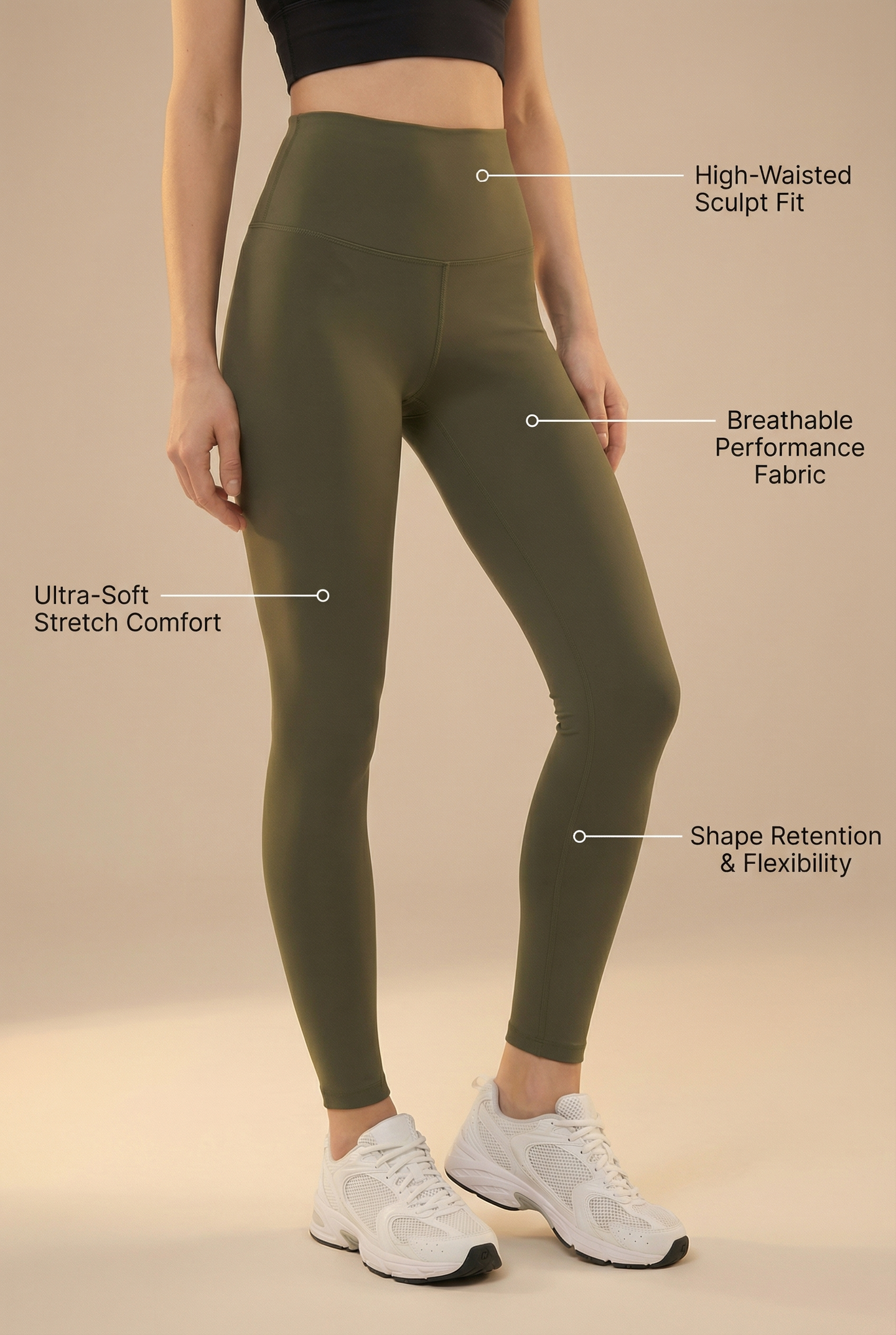 Contour Lift High-Waist Legging  by Profit Outfits