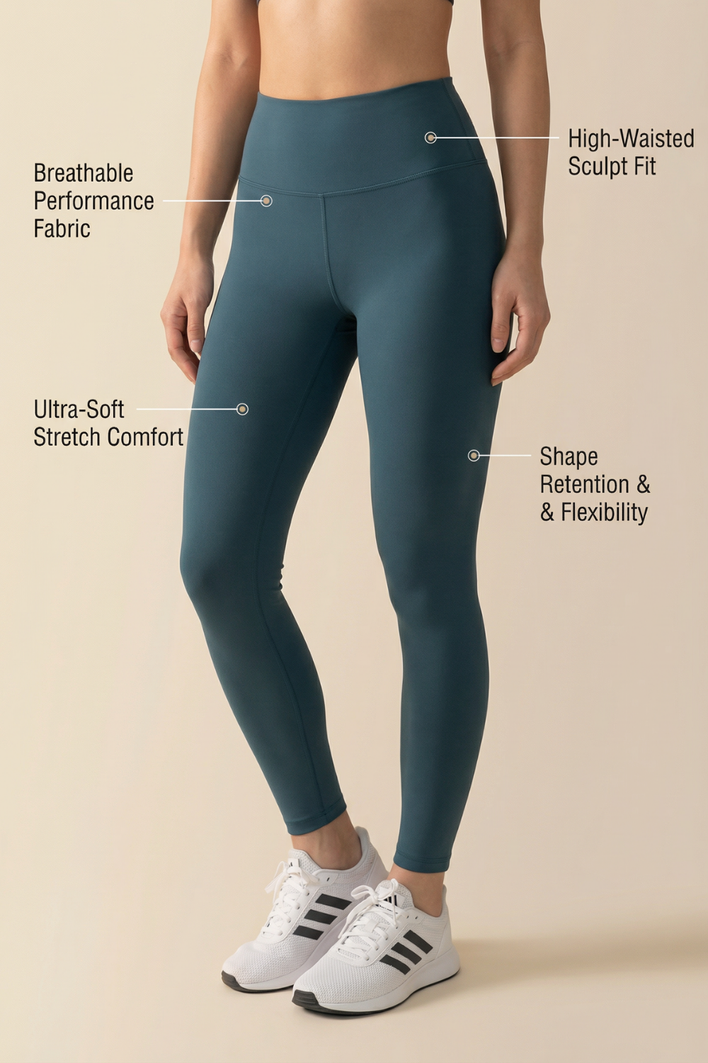 Contour Lift High-Waist Legging  by Profit Outfits