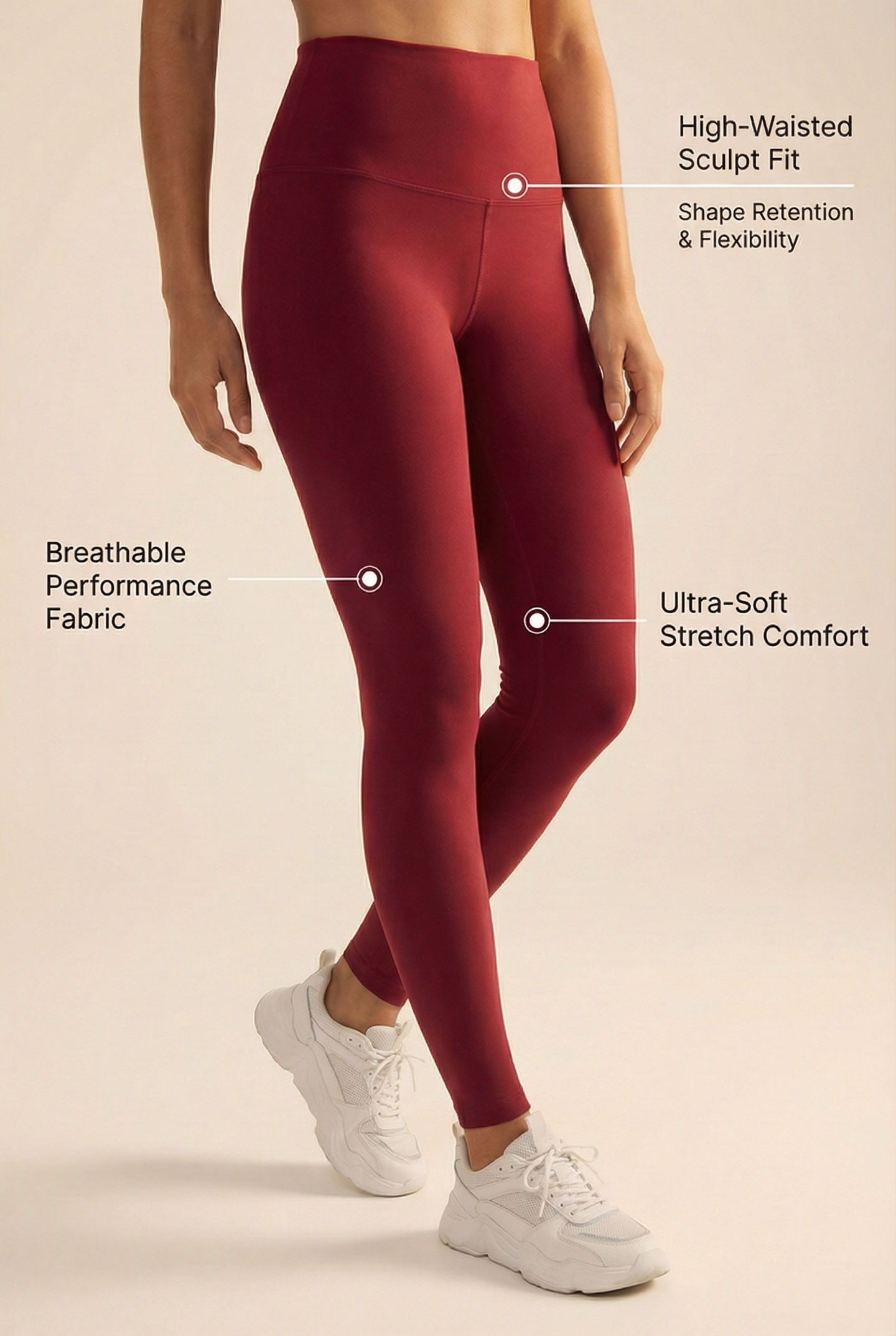 Contour Lift High-Waist Legging  by Profit Outfits