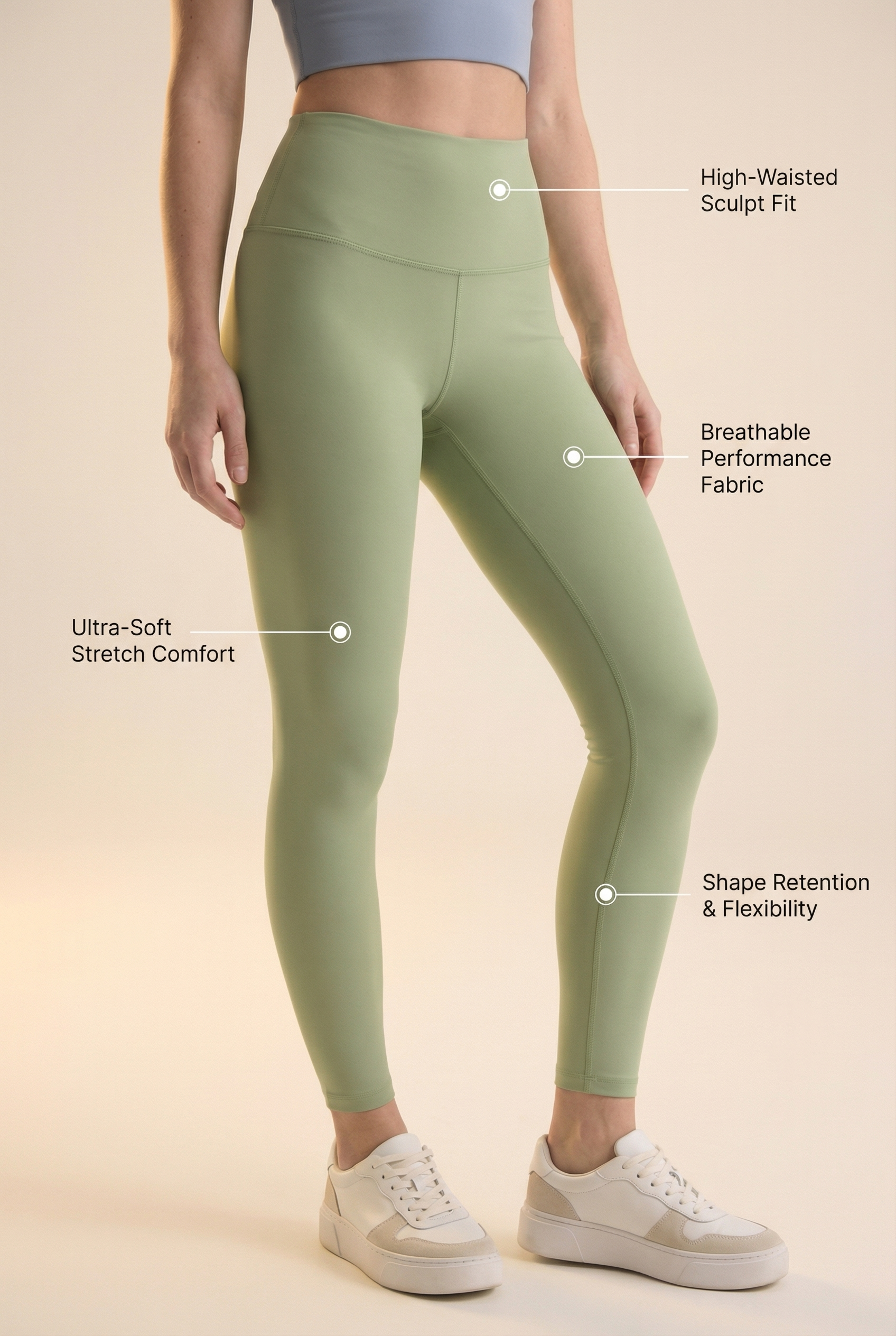 Contour Lift High-Waist Legging  by Profit Outfits
