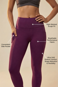 Contour Lift Pocket High-Waist Legging Apparel & Accessories > Activewear > Leggings > High-Waist Leggings by Profit Outfits