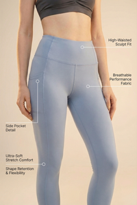 Contour Lift Pocket High-Waist Legging Apparel & Accessories > Activewear > Leggings > High-Waist Leggings by Profit Outfits