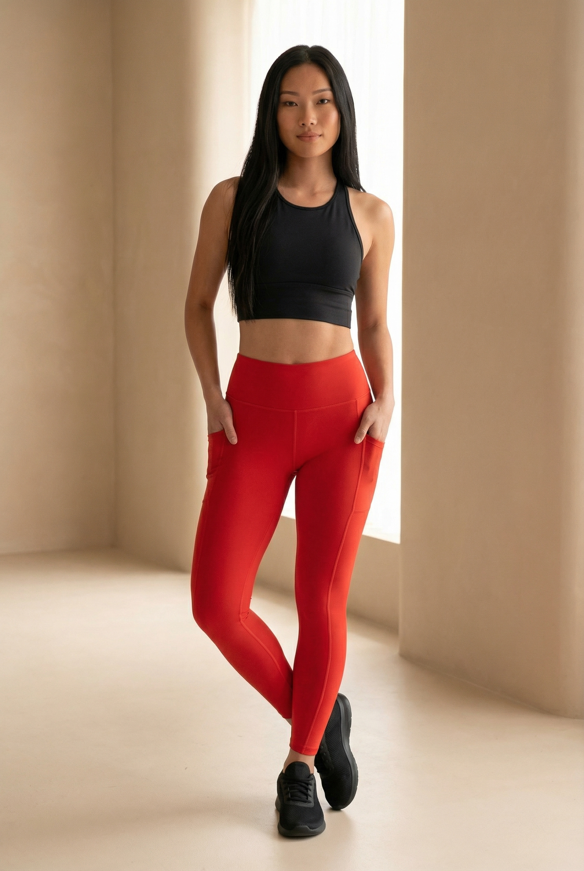 Contour Lift Pocket High-Waist Legging Apparel & Accessories > Activewear > Leggings > High-Waist Leggings by Profit Outfits