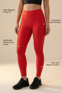 Contour Lift Pocket High-Waist Legging Apparel & Accessories > Activewear > Leggings > High-Waist Leggings by Profit Outfits