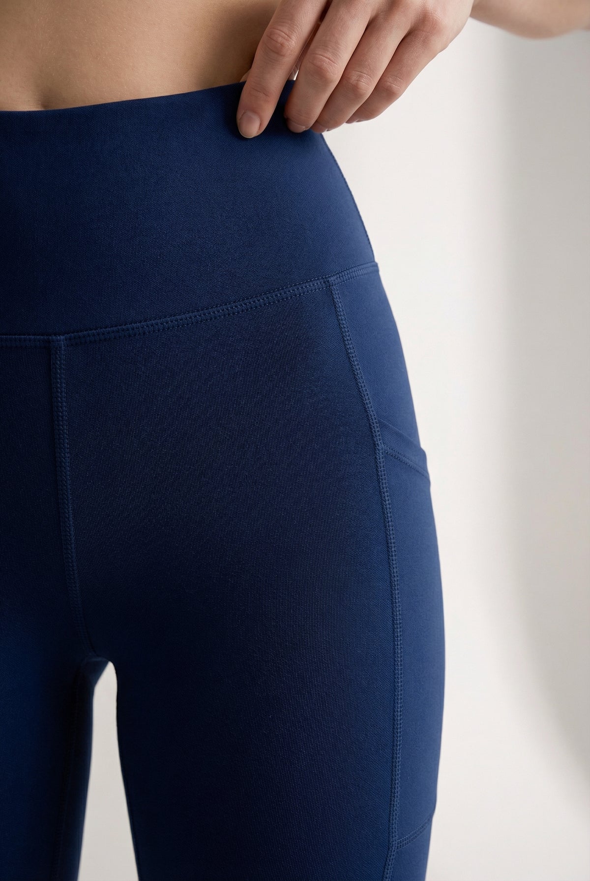 Contour Lift Pocket High-Waist Legging - Navy Apparel & Accessories > Activewear > Leggings > High-Waist Leggings by Profit Outfits