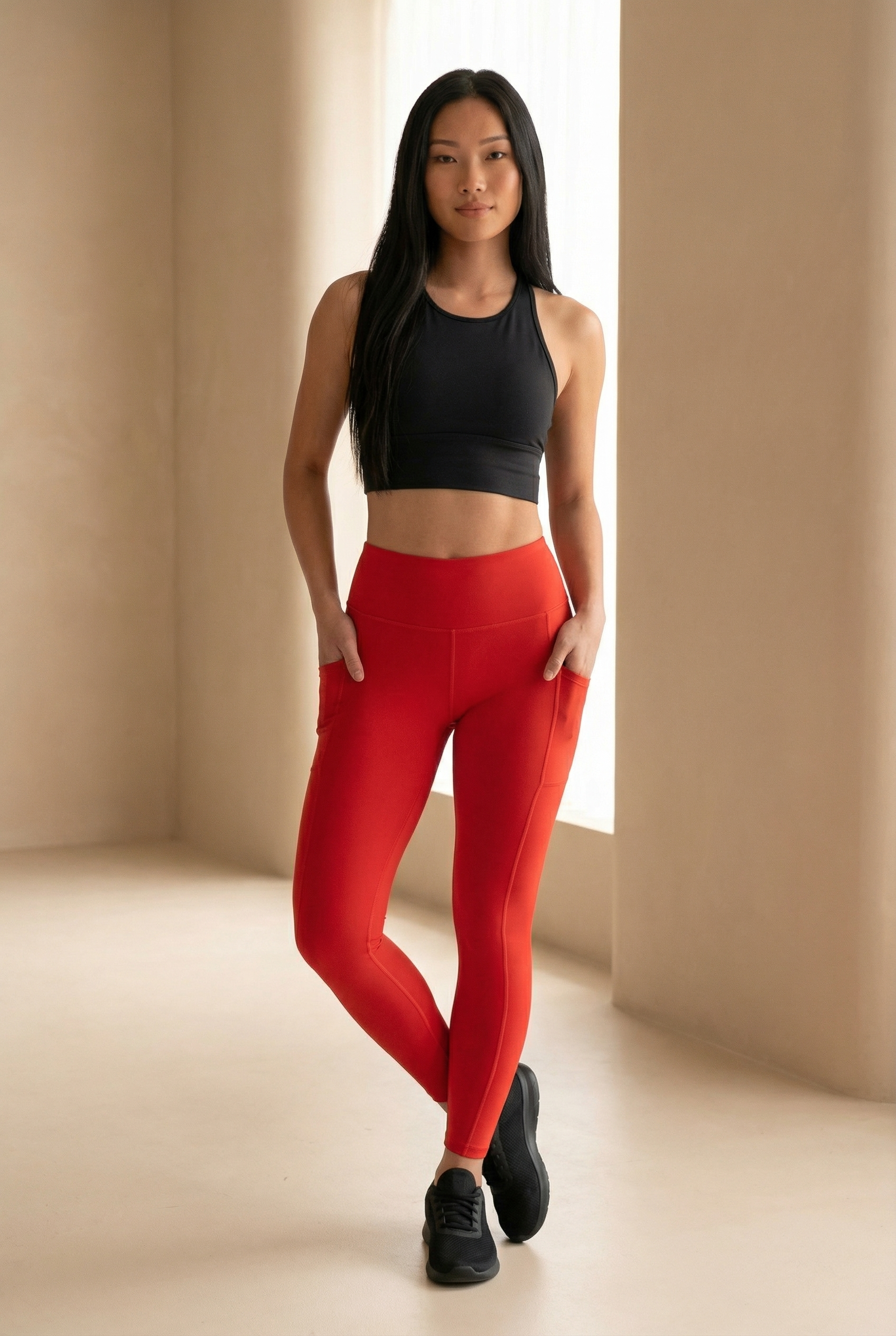 Contour Lift Pocket High-Waist Legging  by Profit Outfits