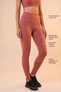 CoreFit High-Waist Legging Apparel & Accessories > Activewear > Leggings > High-Waist Leggings by Profit Outfits