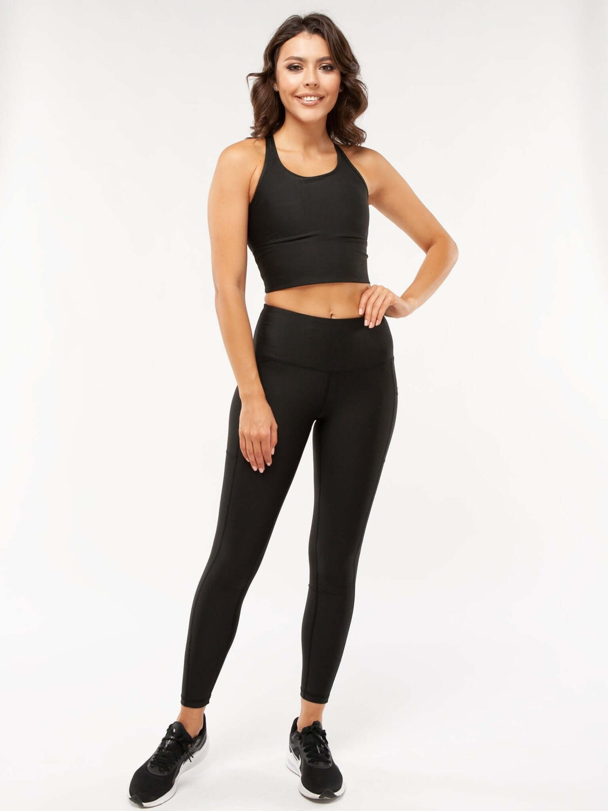 CoreFit High-Waist Pocket Performance Legging Apparel & Accessories > Activewear > Leggings > High-Waist Leggings by Profit Outfits
