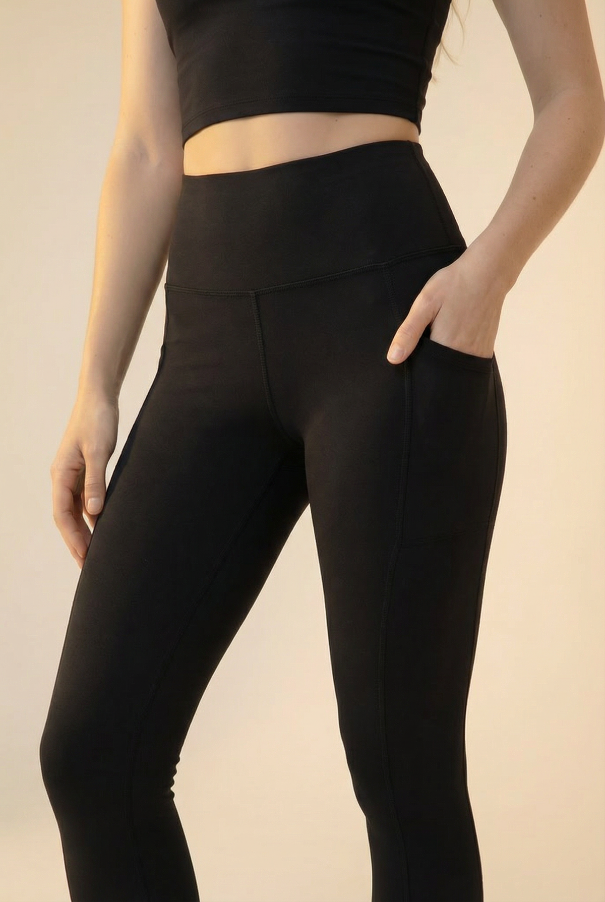 CoreFit High-Waist Pocket Performance Legging Apparel & Accessories > Activewear > Leggings > High-Waist Leggings by Profit Outfits