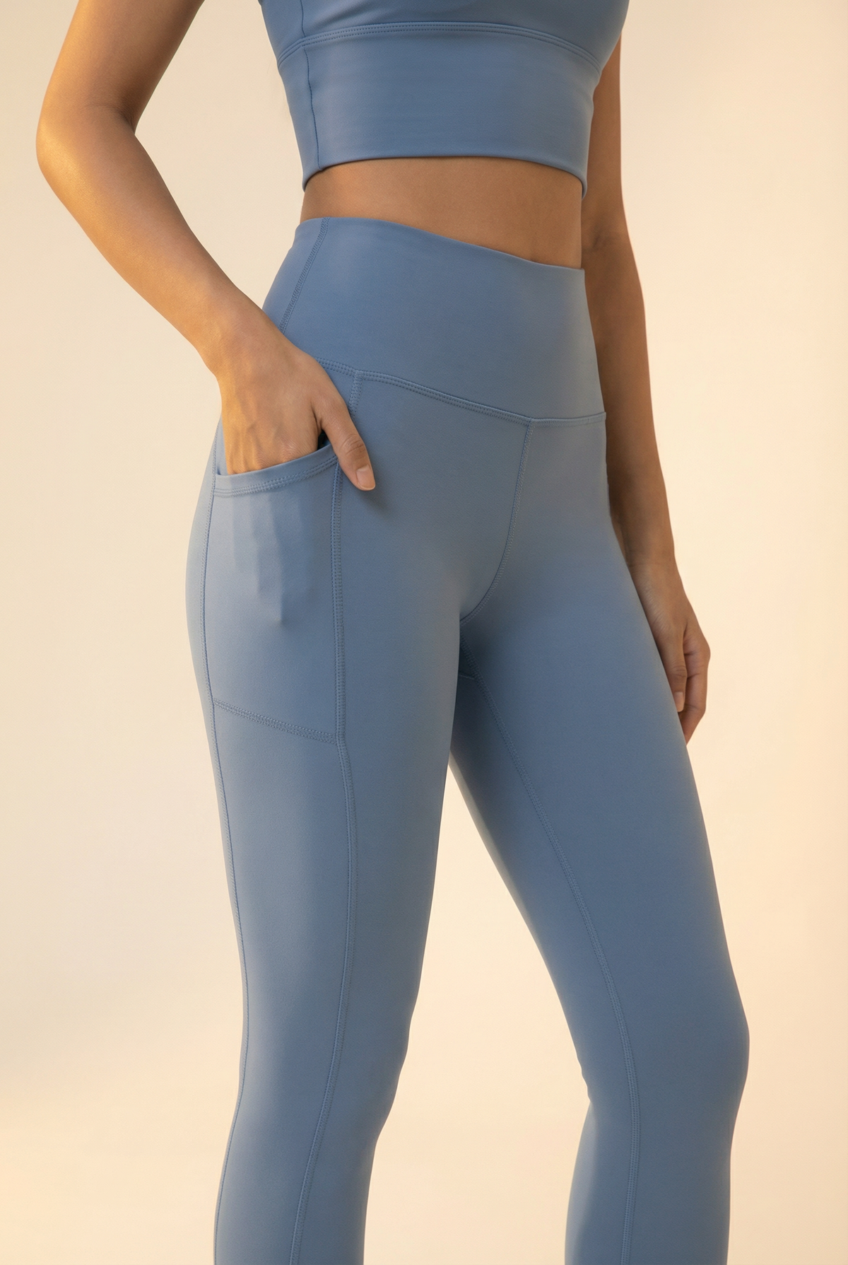 CoreFit High-Waist Pocket Performance Legging Apparel & Accessories > Activewear > Leggings > High-Waist Leggings by Profit Outfits
