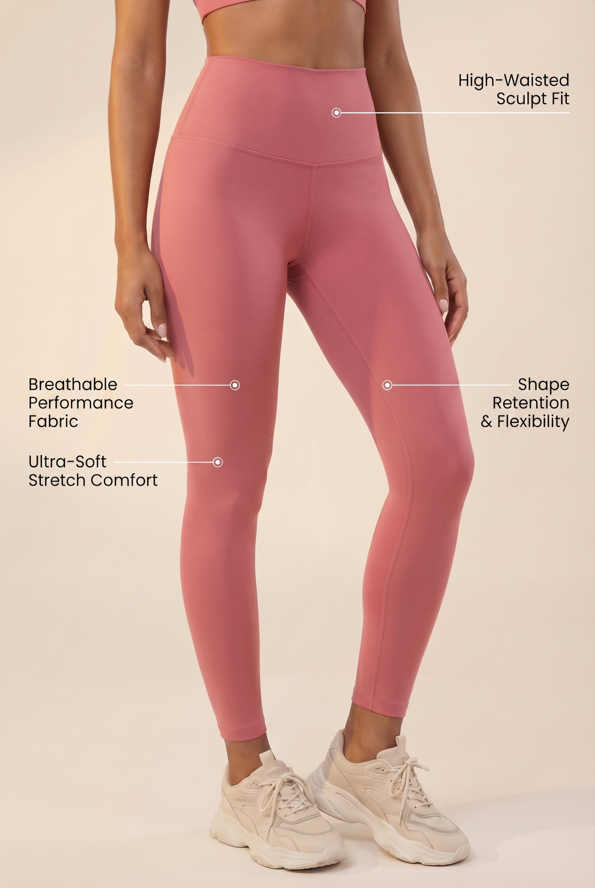 CoreFit Performance Legging Apparel & Accessories > Activewear > Leggings > High-Waist Leggings by Profit Outfits