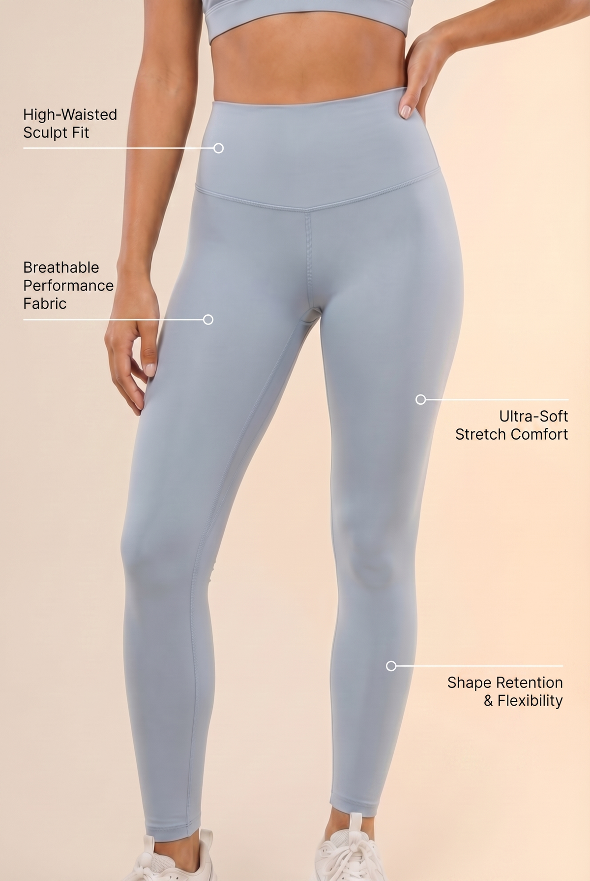 CoreFit Performance Legging Apparel & Accessories > Activewear > Leggings > High-Waist Leggings by Profit Outfits