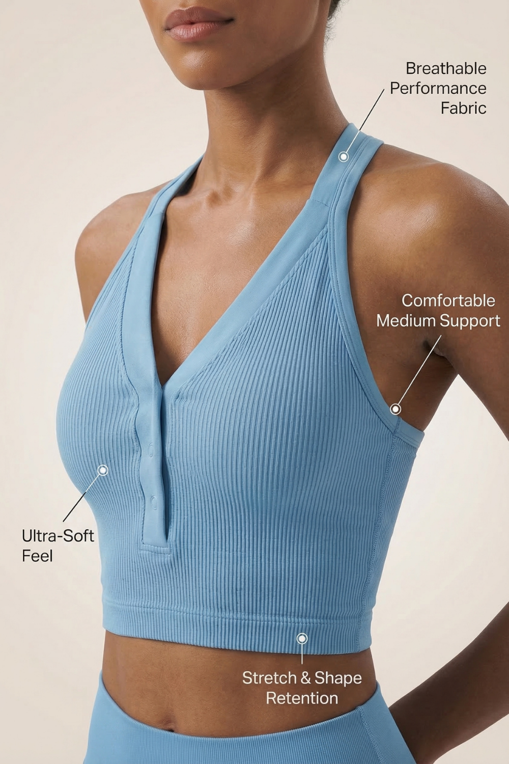 CoreFit Racerback Sports Bra Apparel & Accessories > Activewear > Sports Bras by Profit Outfits