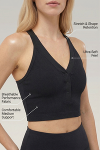 CoreFit Racerback Sports Bra Apparel & Accessories > Activewear > Sports Bras by Profit Outfits