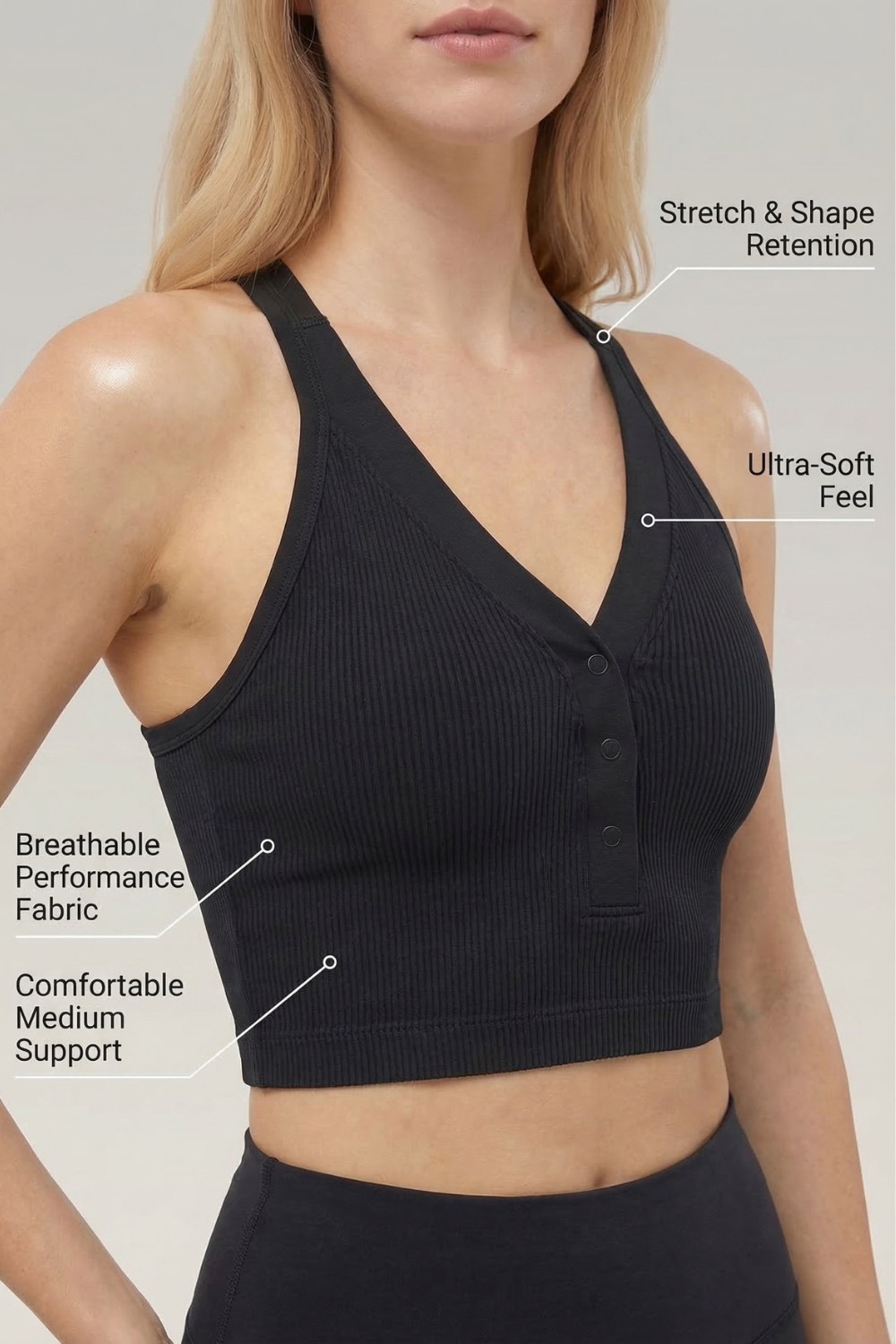CoreFit Racerback Sports Bra Apparel & Accessories > Activewear > Sports Bras by Profit Outfits