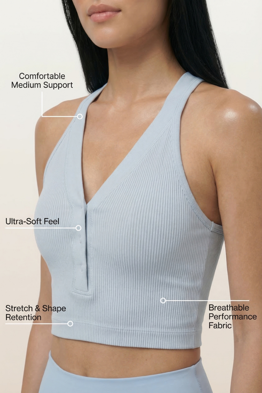 CoreFit Racerback Sports Bra Apparel & Accessories > Activewear > Sports Bras by Profit Outfits