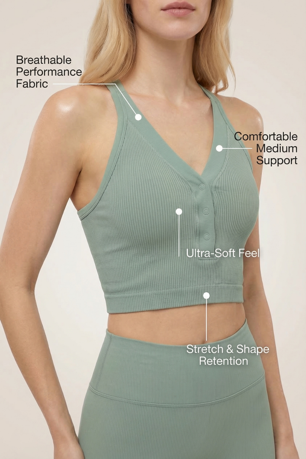 CoreFit Racerback Sports Bra Apparel & Accessories > Activewear > Sports Bras by Profit Outfits