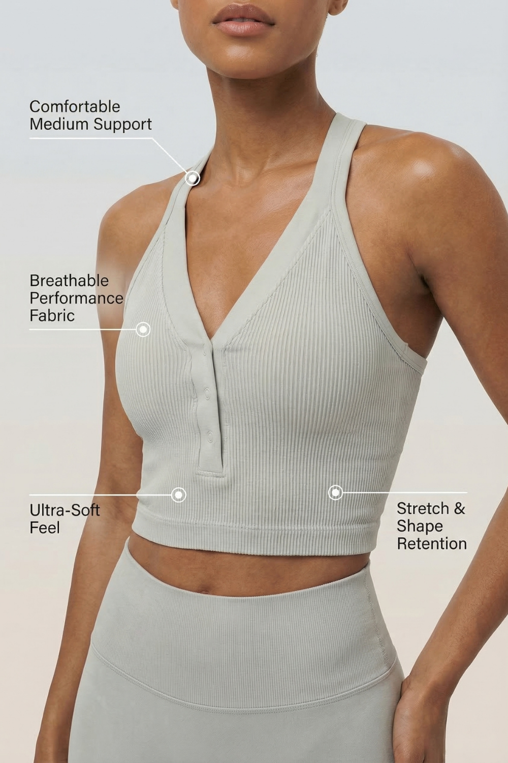 CoreFit Racerback Sports Bra Apparel & Accessories > Activewear > Sports Bras by Profit Outfits