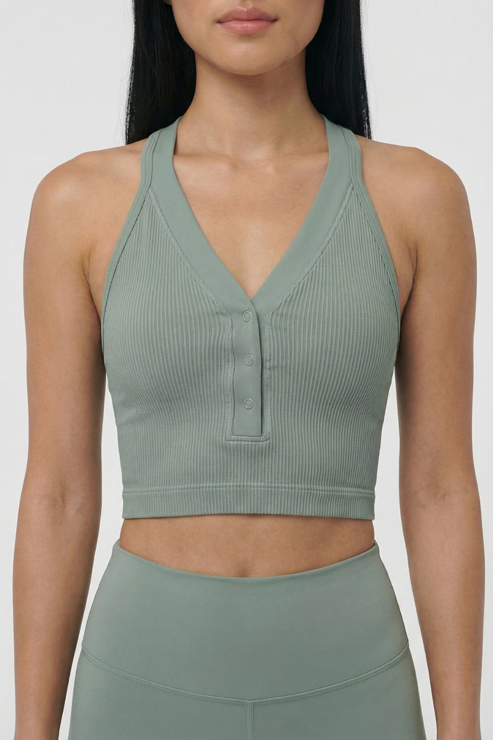 CoreFit Racerback Sports Bra - Green Apparel & Accessories > Activewear > Sports Bras by Profit Outfits