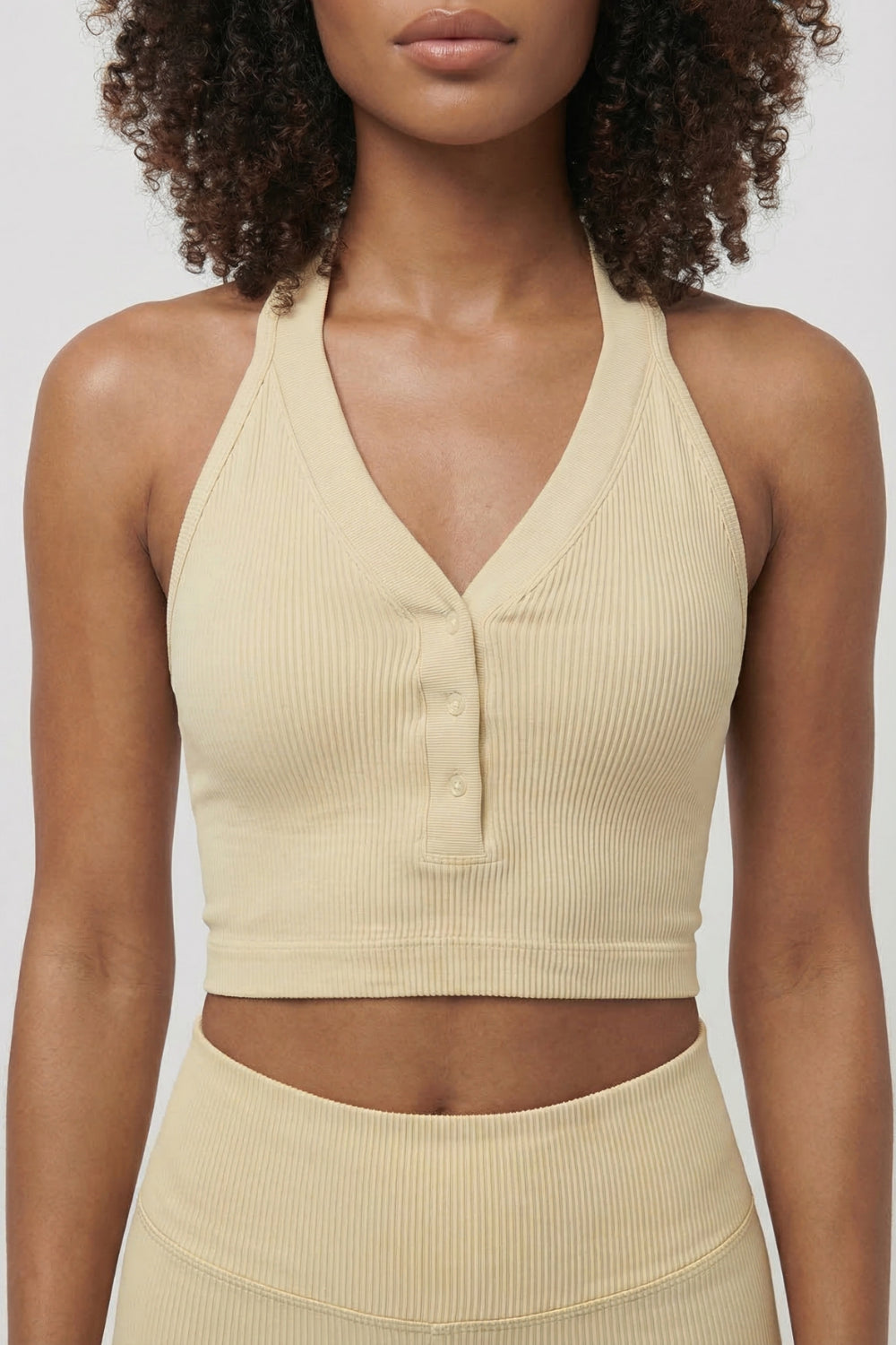 CoreFit Racerback Sports Bra - Off-White Apparel & Accessories > Activewear > Sports Bras by Profit Outfits