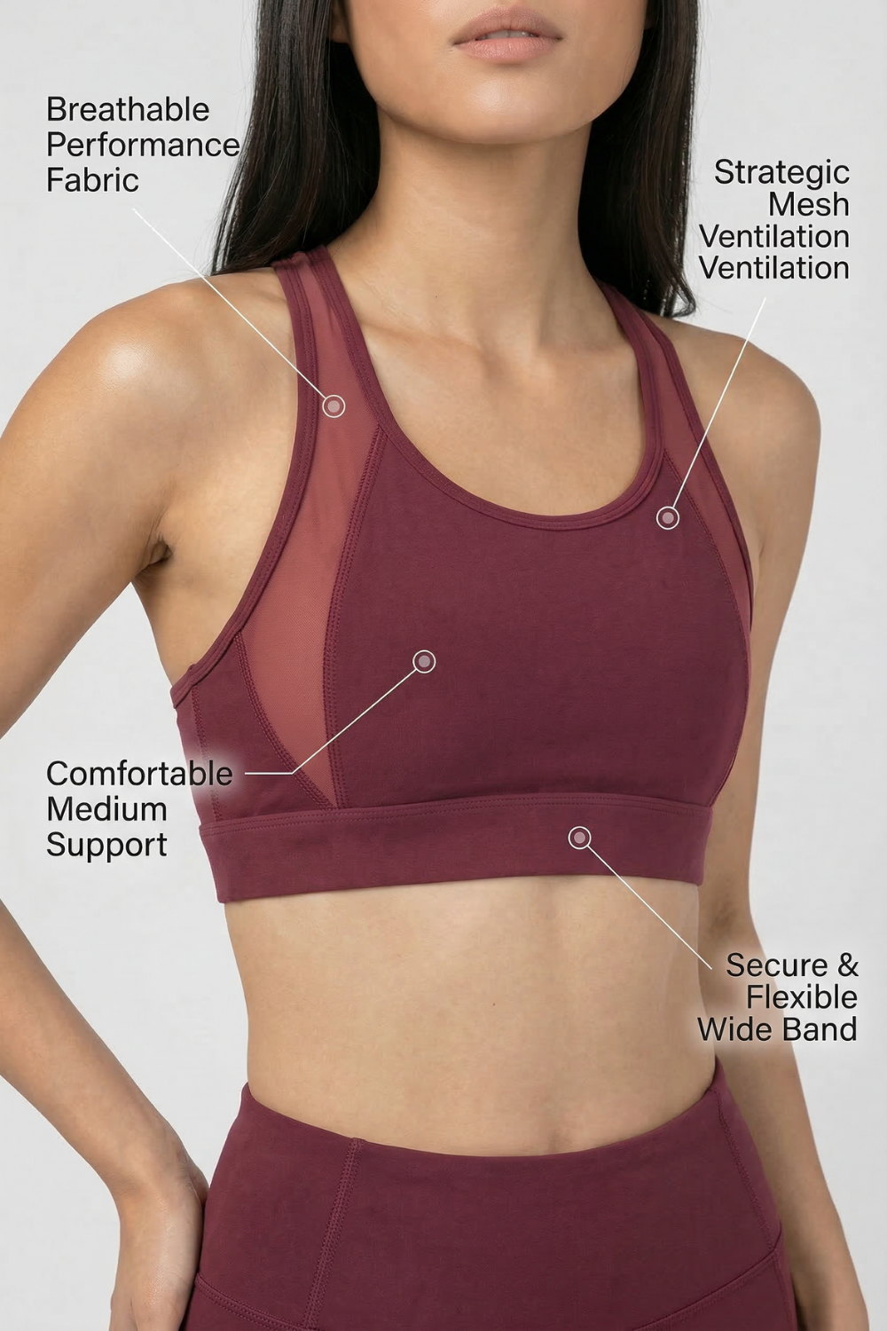 CoreFit Sports Bra  by PROFIT OUTFITS