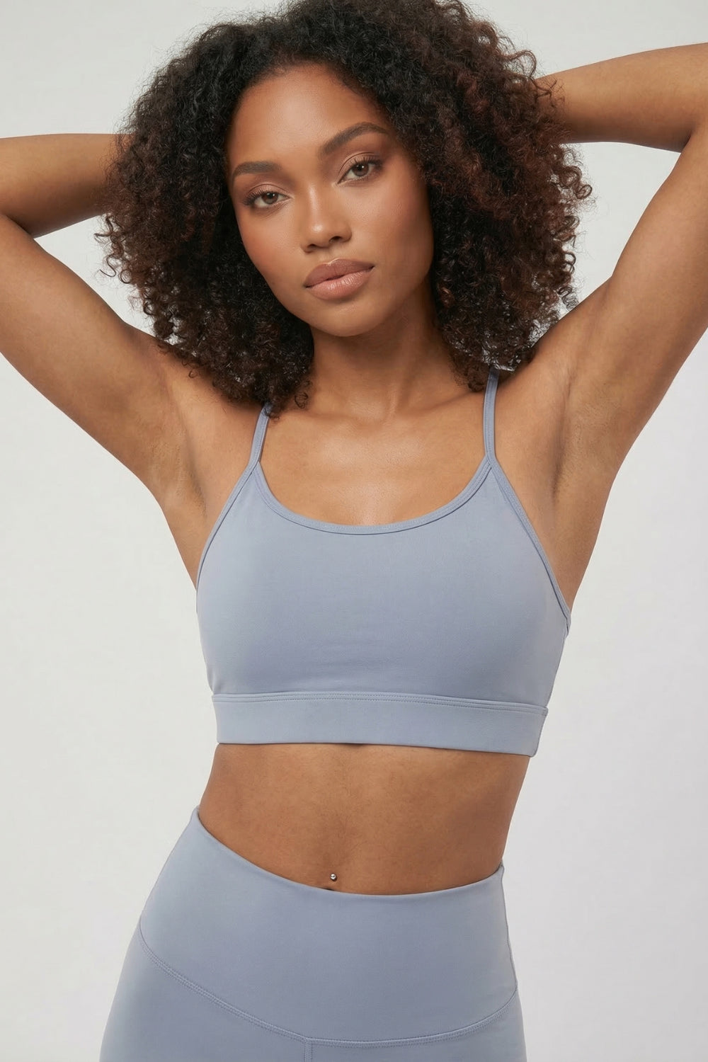 CoreFit Sports Bra - Light Blue (Style K9972Y) Apparel & Accessories > Activewear > Sports Bras by Profit Outfits