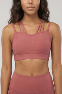 CoreFit Strappy Sports Bra Apparel & Accessories > Activewear > Sports Bras by Profit Outfits