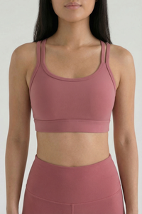 CoreFit Strappy Sports Bra Apparel & Accessories > Activewear > Sports Bras by Profit Outfits