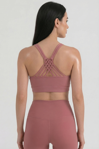 CoreFit Strappy Sports Bra Apparel & Accessories > Activewear > Sports Bras by Profit Outfits