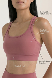 CoreFit Strappy Sports Bra Apparel & Accessories > Activewear > Sports Bras by Profit Outfits
