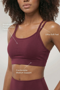 CoreFit Strappy Sports Bra Apparel & Accessories > Activewear > Sports Bras by Profit Outfits