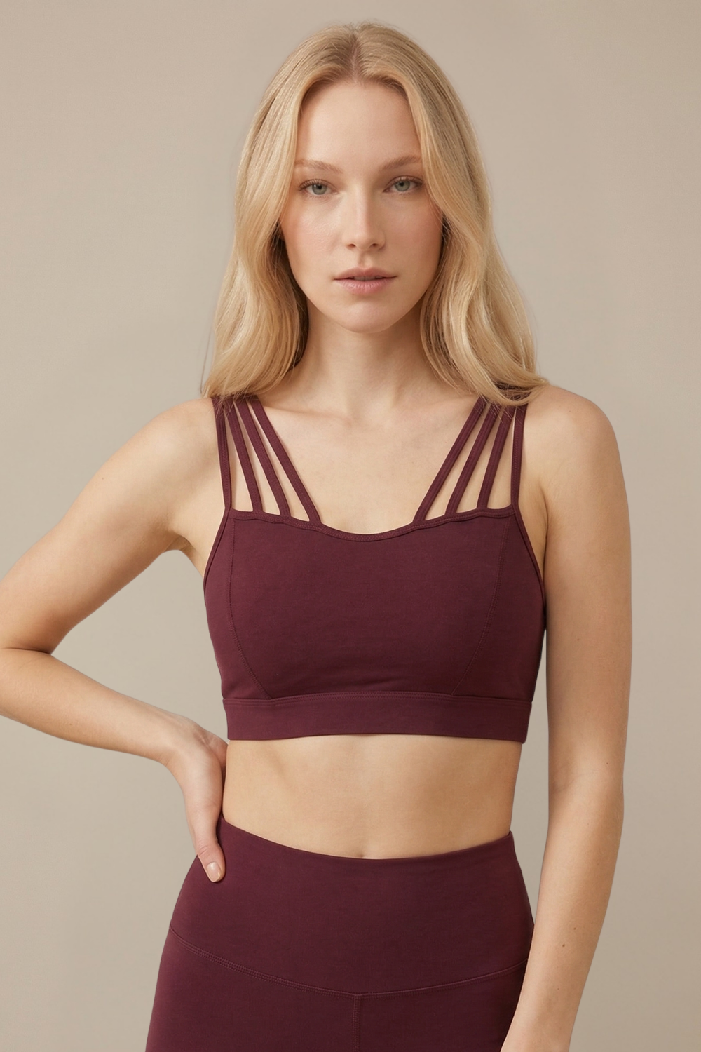 CoreFit Strappy Sports Bra Apparel & Accessories > Activewear > Sports Bras by Profit Outfits